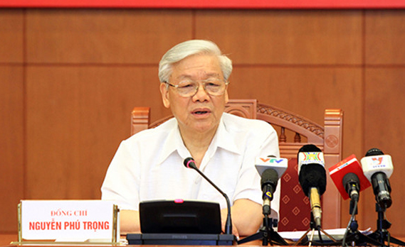 Tổng Bí thư, Trưởng Ban Chỉ đạo Nguyễn Phú Trọng chủ trì phiên họp
