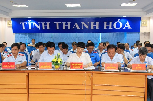 Toàn cảnh Hội nghị tại điểm cầu Thanh Hóa.
