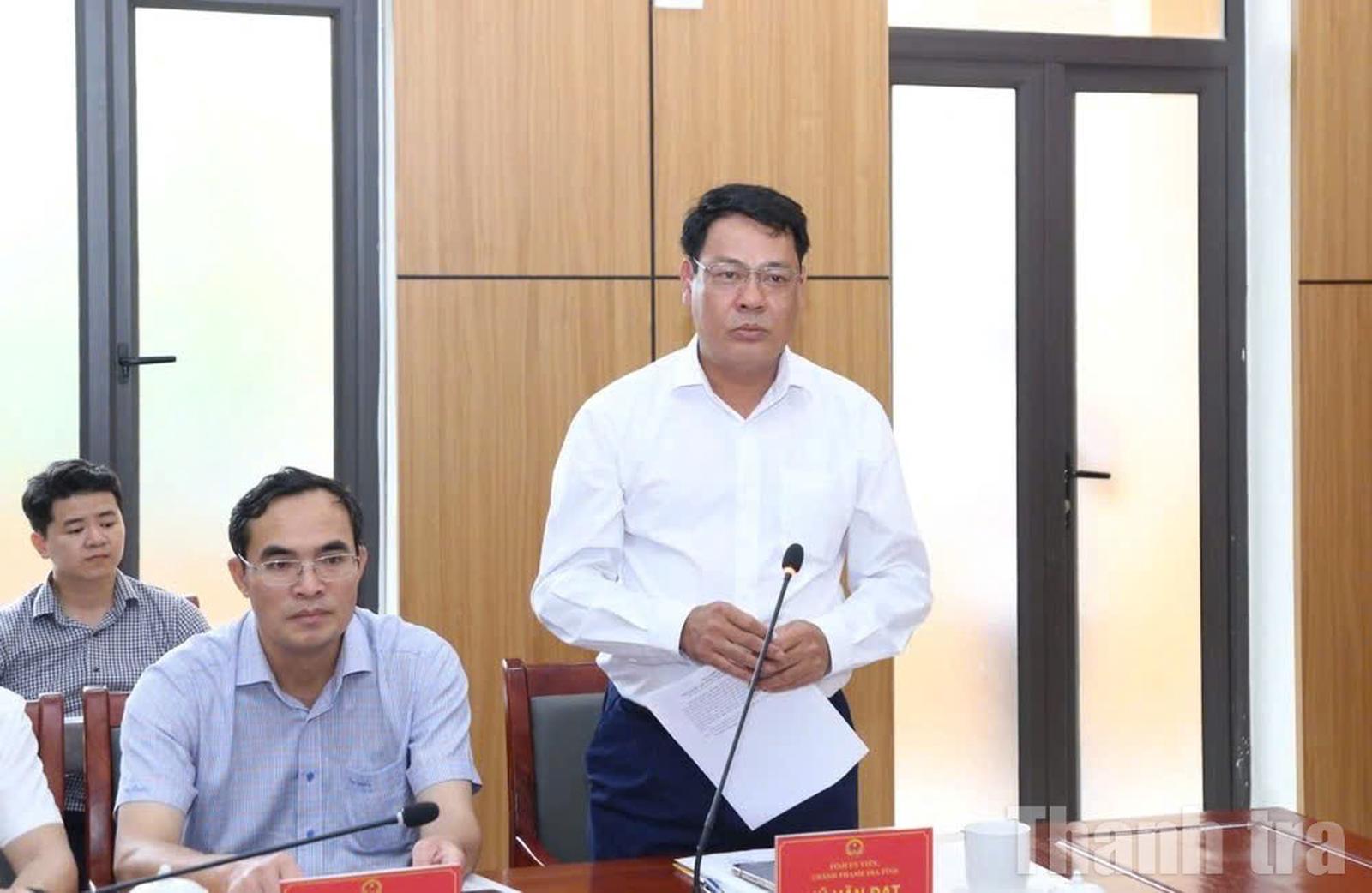 Chánh Thanh tra tỉnh báo cáo tại buổi làm việc