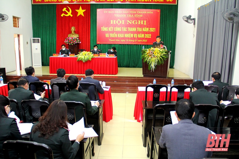 Thanh tra tỉnh báo cáo kết quả công tác thanh tra năm 2021.